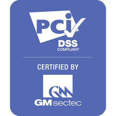 Badge de PCI Compliant.